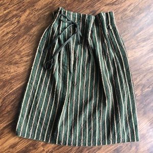 Mauro Grifoni Italian Paper Bag Midi Skirt